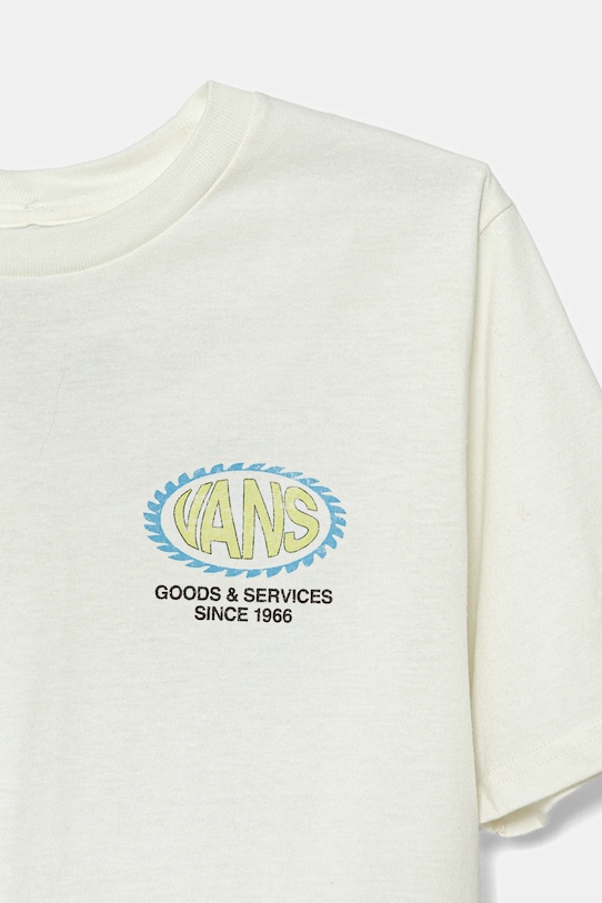 Fiú Vans gyerek pamut póló Shreddler VN000MKQFS81 fehér