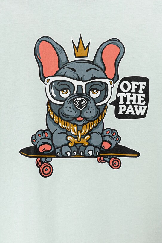 Chlapec Detské bavlnené tričko Vans Pawtastic VN000MMTRNE1 zelená