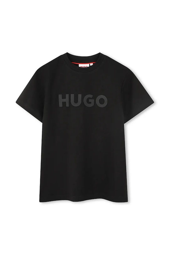 HUGO tricou de bumbac pentru copii print negru G00333.114.150