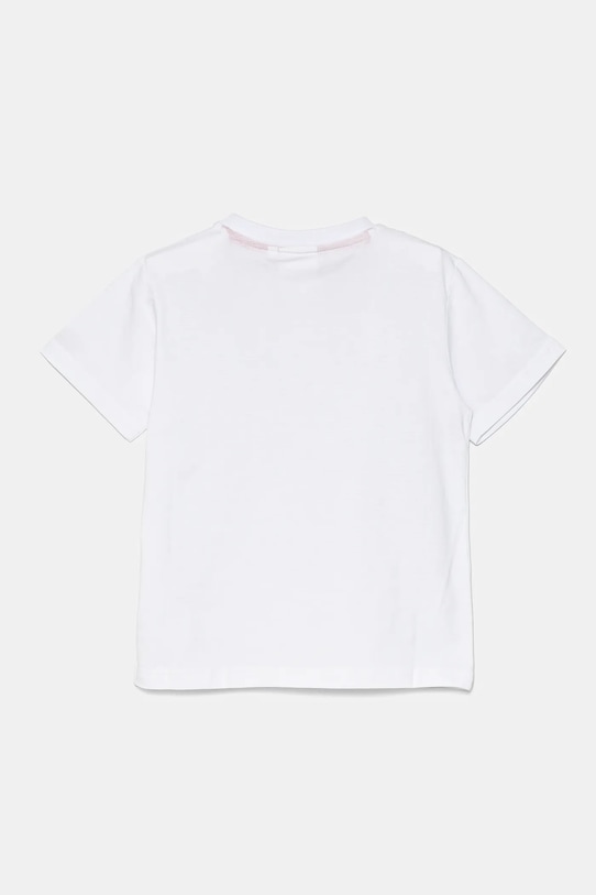 HUGO t-shirt bawełniany dziecięcy G00335.102.108 biały SS25