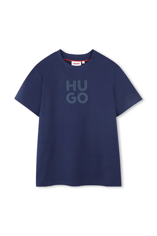 HUGO tricou de bumbac pentru copii print bleumarin G00335.114.150