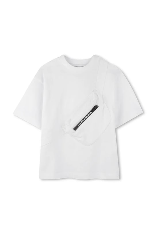 Marc Jacobs tricou de bumbac pentru copii uni alb W60449.114.150