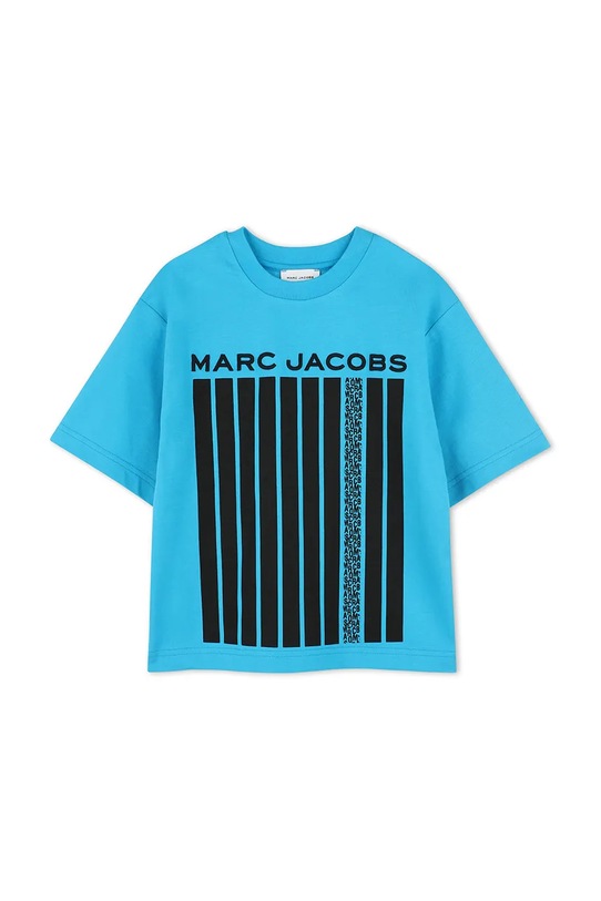 Otroška bombažna kratka majica Marc Jacobs W60451.86.108 modra SS25