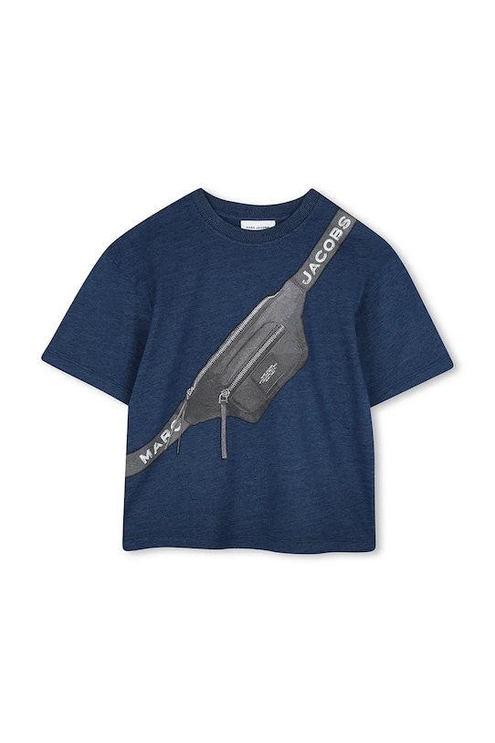 Παιδικό βαμβακερό μπλουζάκι Marc Jacobs W60453.156 μπλε SS25