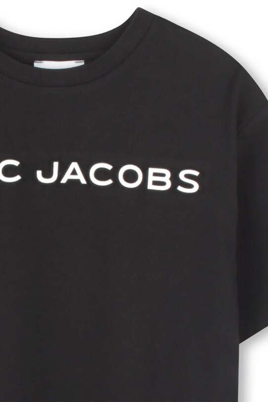 Хлопчик Дитяча бавовняна футболка Marc Jacobs W60457.114.150 чорний