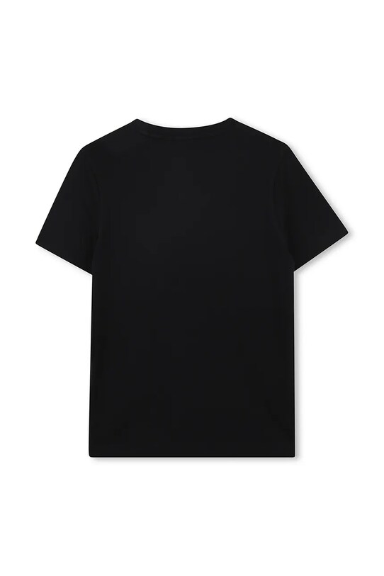 BOSS t-shirt bawełniany dziecięcy J52034.102.108 czarny SS25