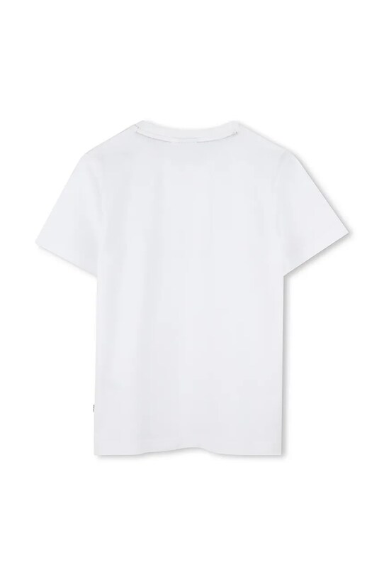 BOSS t-shirt bawełniany dziecięcy J52035.102.108 biały SS25