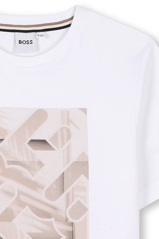 BOSS tricou de bumbac pentru copii alb J52036.162.174
