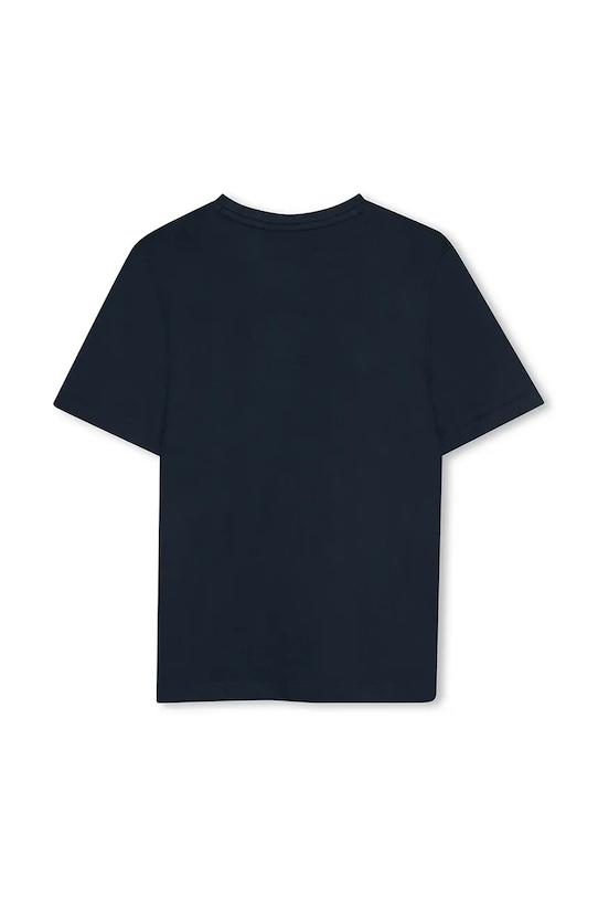 Detské bavlnené tričko BOSS J52038.162.174 tmavomodrá SS25