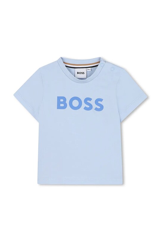 Детская хлопковая футболка BOSS хлопок голубой J52105.86.94