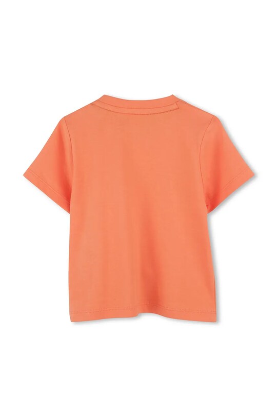 BOSS t-shirt bawełniany niemowlęcy J52105.67.81 pomarańczowy SS25