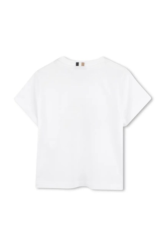 BOSS t-shirt bawełniany niemowlęcy J52110.67.81 biały SS25