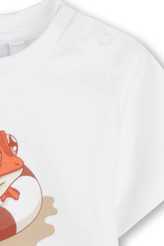 Chłopiec BOSS t-shirt bawełniany niemowlęcy J52110.67.81 biały