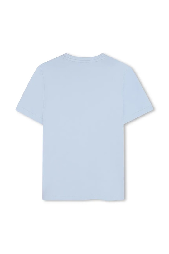 Детская хлопковая футболка BOSS J52030.162.174 голубой SS25