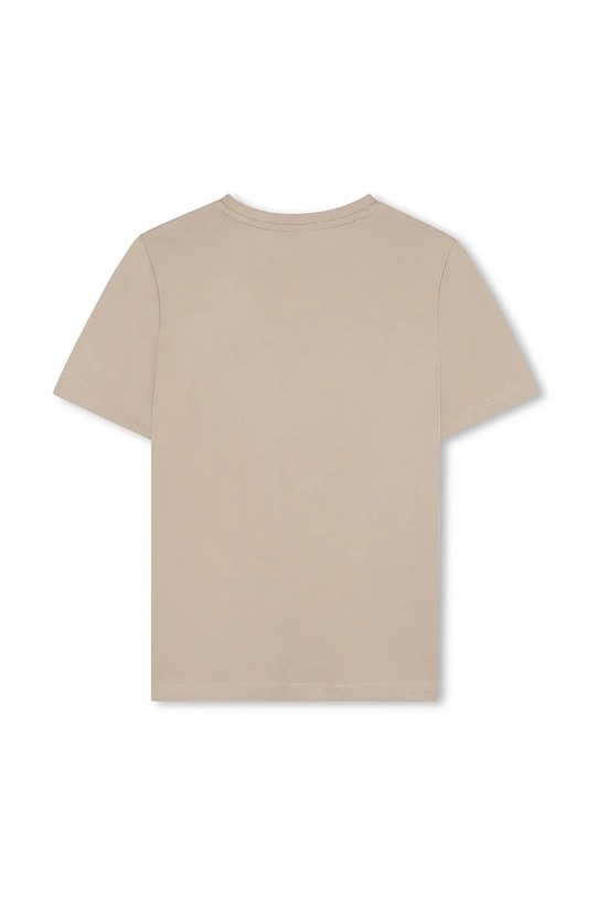 Detské bavlnené tričko BOSS J52030.162.174 béžová SS25