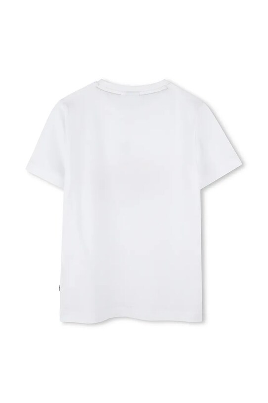 Dječja pamučna majica kratkih rukava BOSS J52032.102.108 bež SS25