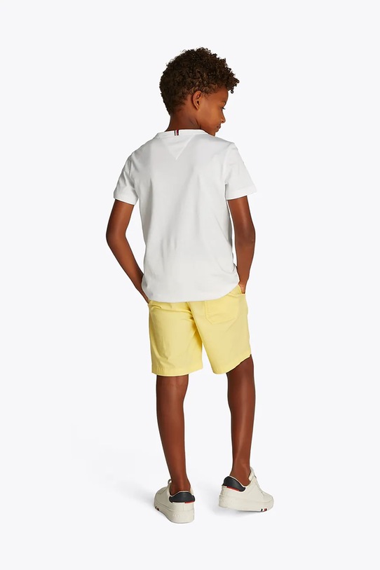 Tommy Hilfiger tricou de bumbac pentru copii alb KB0KB09532.116.122.PPYA
