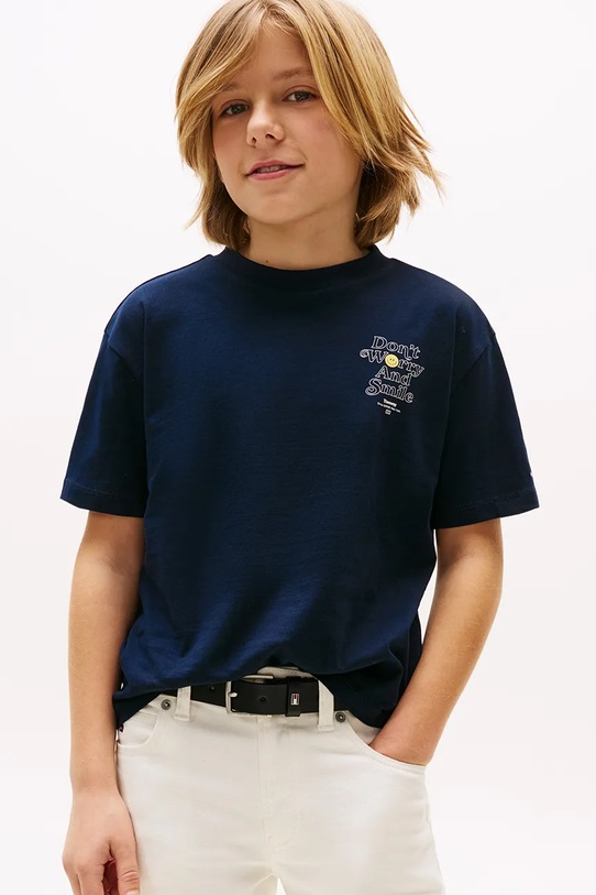 Băieți Tommy Hilfiger tricou KB0KB09650.116.122.PPYA negru