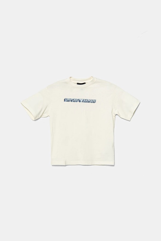 Băieți Emporio Armani tricou de bumbac pentru copii 2-pack EB000318.AF13913 bej