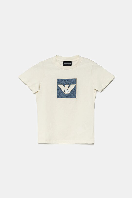 Emporio Armani tricou de bumbac pentru copii 3-pack bej EB000320.AF13913