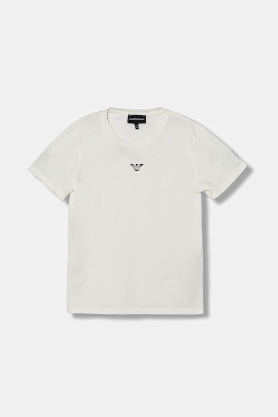 Emporio Armani t-shirt bawełniany dziecięcy biały EB000421.AF15013