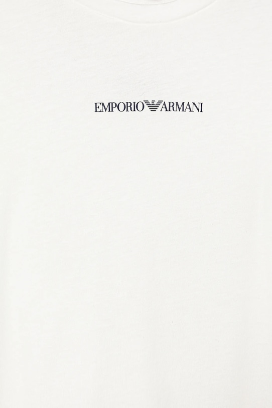 Băieți Emporio Armani tricou din bumbac pentru copii EB000421.AF15013 alb
