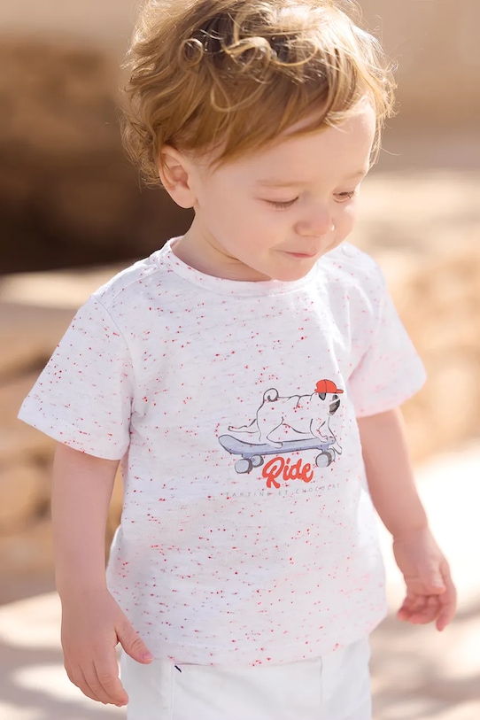 Tartine et Chocolat maglietta in cotone neonati prodotto per bambini arancione CA10031.80.94