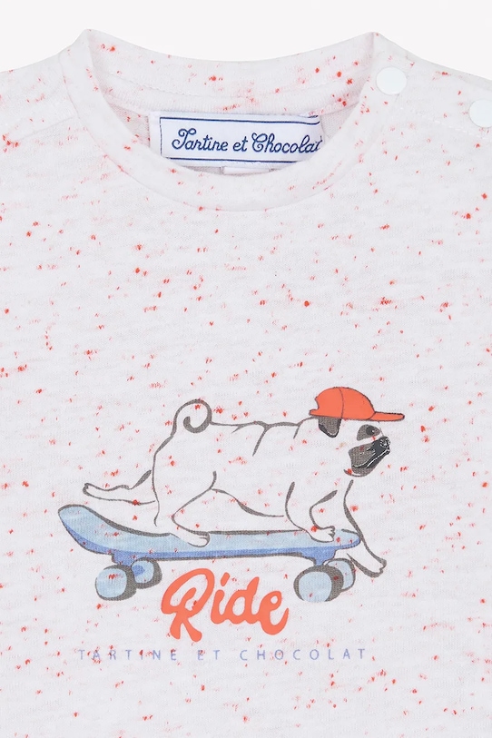 Tartine et Chocolat maglietta in cotone neonati arancione CA10031.80.94