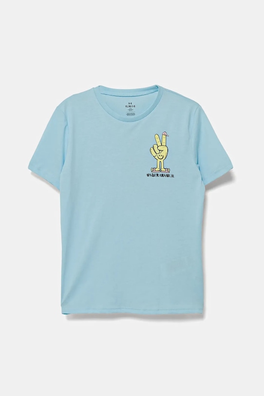 Under Armour t-shirt dziecięcy PEACE LOVE SS pozostałe niebieski 1390009