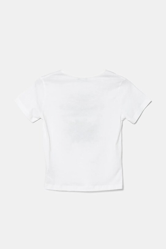 United Colors of Benetton tricou de bumbac pentru copii 3I1XG10IJ.P.Seasonal alb SS25