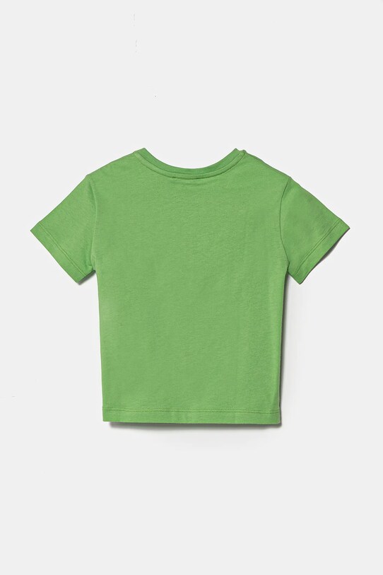 Дитяча бавовняна футболка United Colors of Benetton 3I1XG10IJ.P.Seasonal зелений SS25