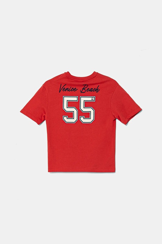 United Colors of Benetton tricou de bumbac pentru copii print rosu 3I1XC10O4.G.Seasonal