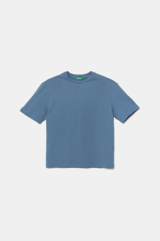 United Colors of Benetton tricou de bumbac pentru copii 3I1XC10O4.G.Seasonal albastru SS25
