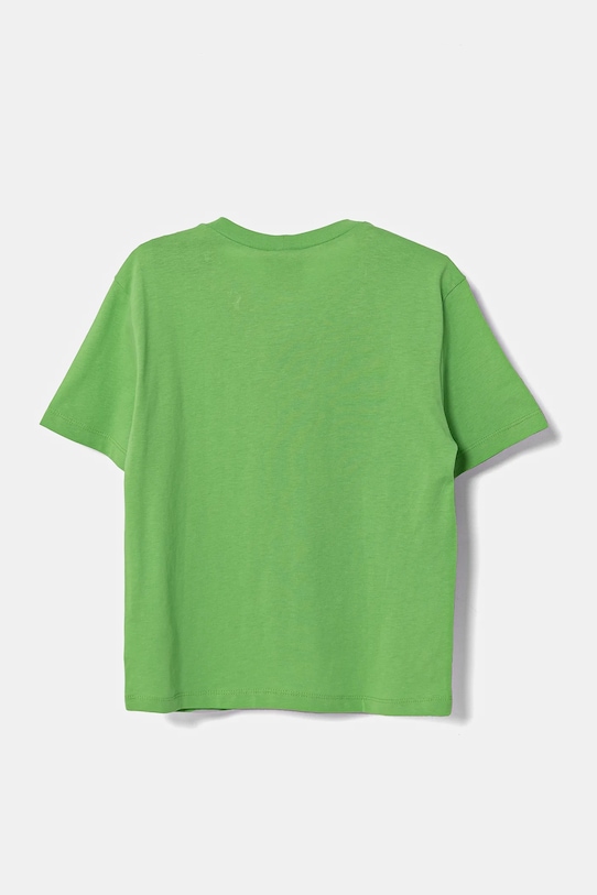 United Colors of Benetton tricou de bumbac pentru copii 35RYG10I1.P.Seasonal verde SS25