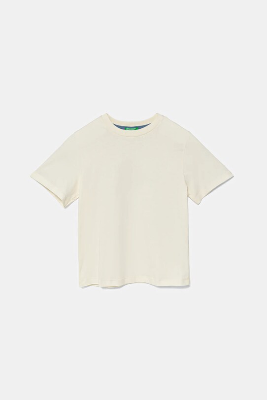 Detské bavlnené tričko United Colors of Benetton 35RYG10I7.P.Seasonal béžová SS25