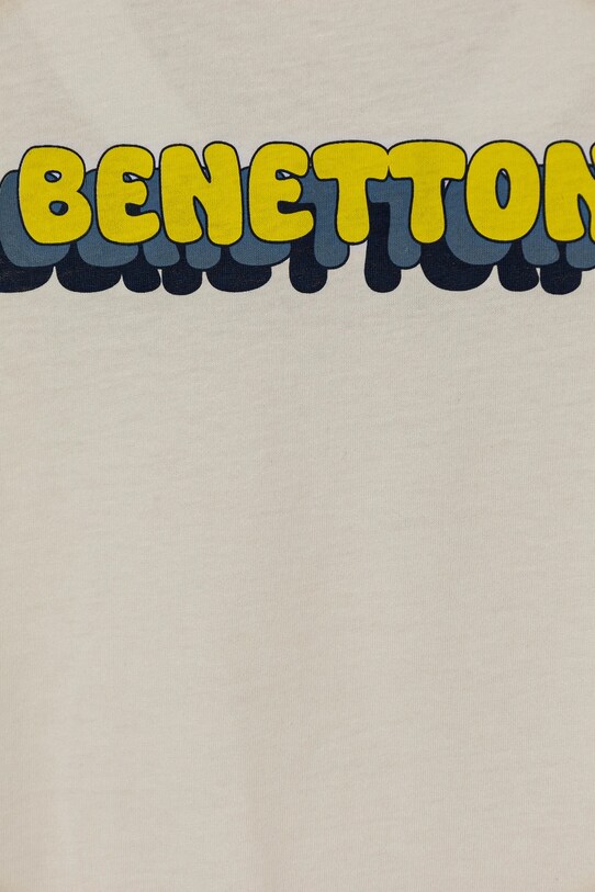 Băieți United Colors of Benetton tricou de bumbac pentru copii 3I1XG10HT.P.Seasonal bej