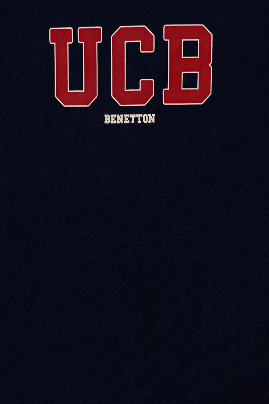 Băieți United Colors of Benetton tricou de bumbac pentru copii 3I1XG10HT.P.Seasonal bleumarin