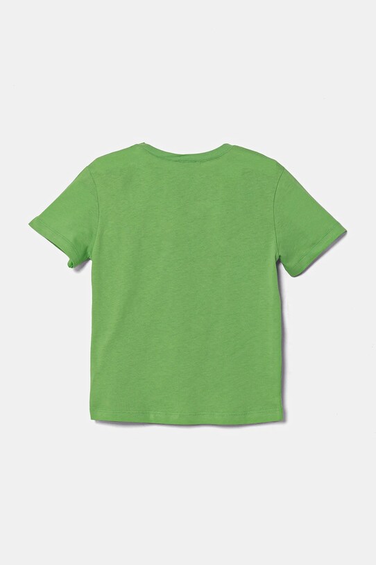 United Colors of Benetton tricou de bumbac pentru copii 3I1XG10HT.P.Seasonal verde SS25