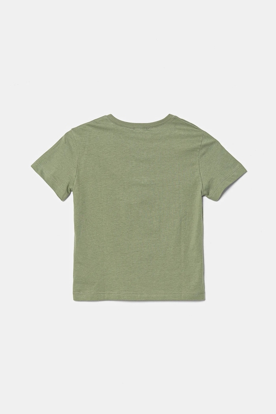 United Colors of Benetton tricou de bumbac pentru copii 3I1XG10HT.P.Seasonal verde SS25