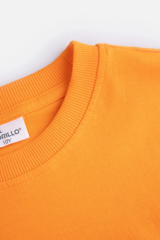 Chłopiec Coccodrillo t-shirt bawełniany dziecięcy WC5143204VBA pomarańczowy