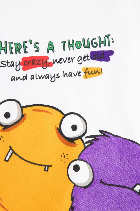 Coccodrillo t-shirt in cotone per bambini bianco WC5143212VBA