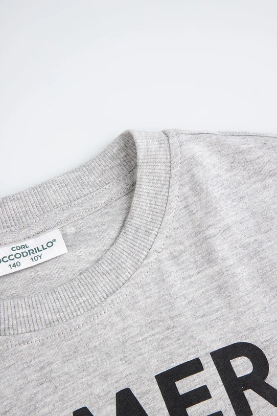 Chłopiec Coccodrillo t-shirt dziecięcy WC5143214VBA szary