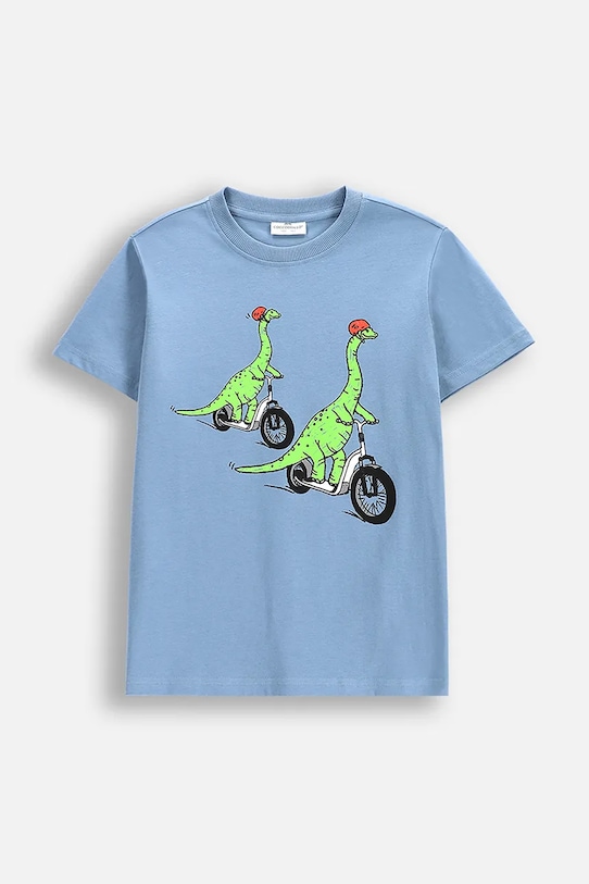 Coccodrillo tricou de bumbac pentru copii print albastru WC5143220VBA