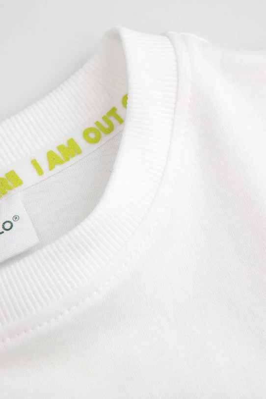 Băieți Coccodrillo tricou de bumbac pentru copii WC5143202CBK alb