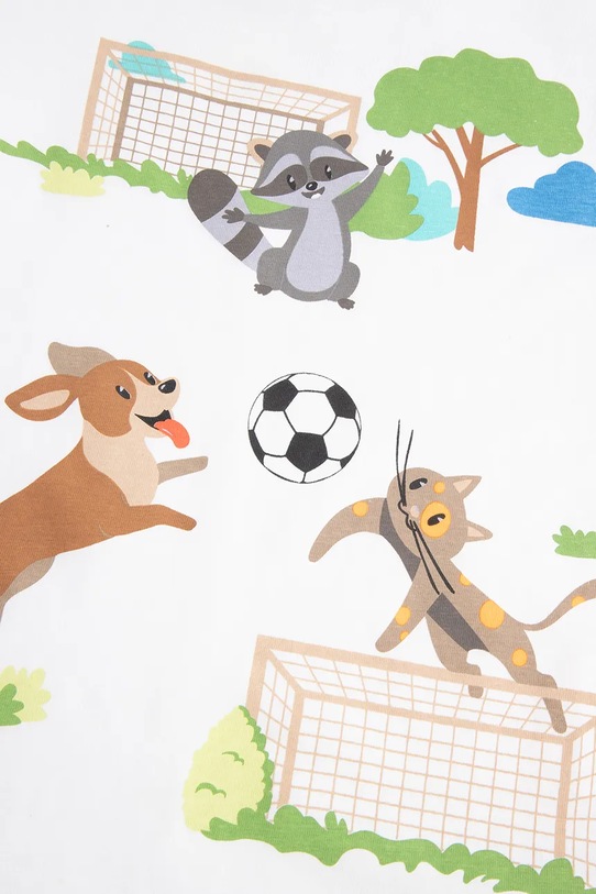 Coccodrillo t-shirt bawełniany dziecięcy biały WC5143201MBK