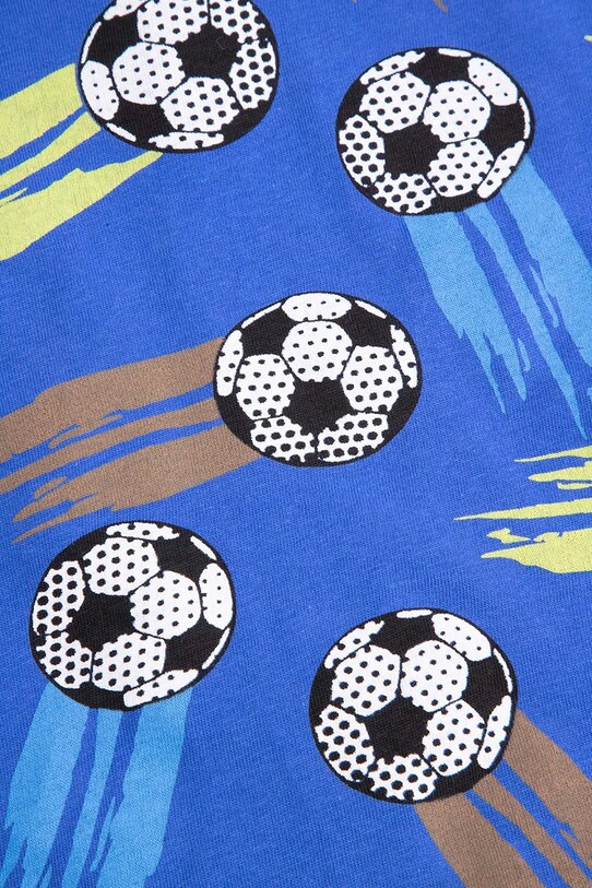 Дитяча бавовняна футболка Coccodrillo блакитний WC5143203MBK