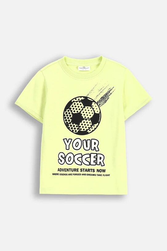 Coccodrillo tricou de bumbac pentru copii WC5143204MBK verde SS25