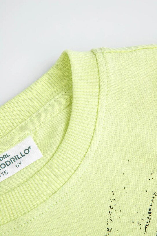 Coccodrillo tricou de bumbac pentru copii verde WC5143204MBK