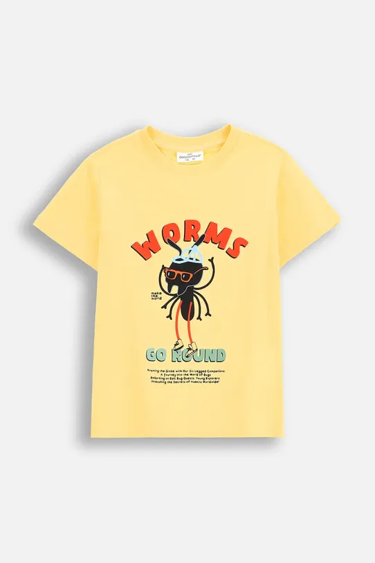 Coccodrillo tricou copii print galben WC5143203SBK