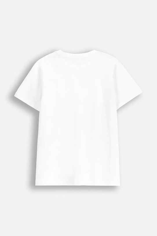 Detské bavlnené tričko Coccodrillo WC5143203DBJ biela SS25